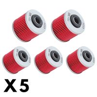 5 Pack K&N Oil Filter for Aprilia Pegaso 650 Strada 2005-2011