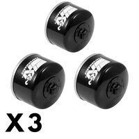 3 Pack K&N Oil Filter for Kymco UXV 500 2014-2015