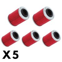 5 Pack K&N Oil Filter for Aprilia RSV1000R Radial Caliper 2004-2010