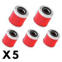5 Pack K&N Oil Filter for Husqvarna TE510 2003-2007