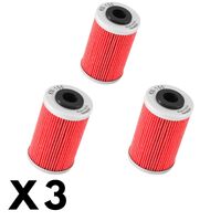 3 Pack K&N Oil Filter for Beta RR525 4T 2005-2009 (KN155)