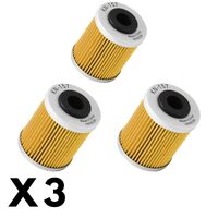 3 Pack K&N Oil Filter for Beta RR525 4T 2005-2009 (KN157)