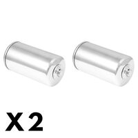 2 Pack Chrome K&N Oil Filter for Harley FXDWG 1340 Dyna Wide Glide 1993-1998