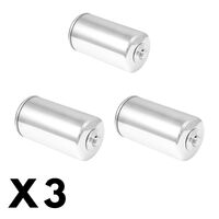 3 Pack Chrome K&N Oil Filter for Harley FXDB 1340 Daytona Dyna Glide 1992