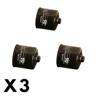 3 Pack K&N Oil Filter for Honda CB1100F ABS 2010