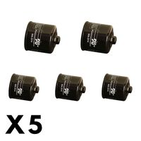 5 Pack K&N Oil Filter for Honda GL1800 Goldwing 2022-2023
