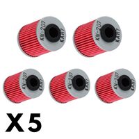 5 Pack K&N Oil Filter for Beta 250 EVO 4T 2009-2012