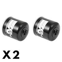 2 Pack K&N Oil Filter for Kawasaki ZZR600 1990-2001