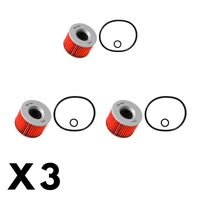 3 Pack K&N Oil Filter for Kawasaki ZZR1100 1990-2001
