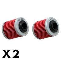2 Pack K&N Oil Filter for Can Am DS450 XXC 2009-2013