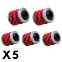 5 Pack K&N Oil Filter for Can Am DS450 XXC 2009-2013