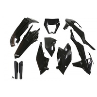 UFO Complete Plastic Kit for KTM EXC 300 2017-2019 Black W/Light Shroud