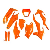 UFO Complete Plastic Kit for KTM EXCF 450 2017-2019 W/Light Shroud523FE127