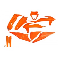 UFO Complete Plastic Kit for KTM EXC 300 2020-2023 Orange W/Light Shroud