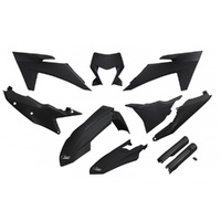 UFO Complete Plastic Kit for KTM EXC 300/XC W300 2024-2025 Black 