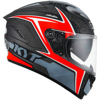 KYT Helmet NF-R Mindset Helmet Matt Athracite/Red 