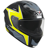 KYT Helmet NF-R Mindset Helmet Matt Athracite/Yellow 