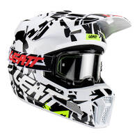 Leatt 23 Helmet/Goggle Combo Kit Moto 3.5 V23 Zebra *** CLEARANCE ***
