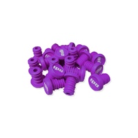 ODI BMX Refill Pack-20 Push In Plugs Purple-White Logo