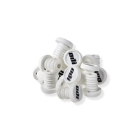 ODI BMX Refill Pack-20 Push In Plugs White-Black Logo