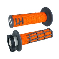 ODI MX V2 Emig 2.0 Lock On Grip Orange/Graphite 2T/4T