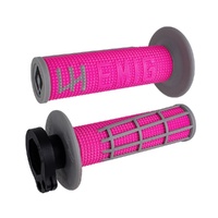 ODI MX V2 Emig 2.0 Lock On Grip Pink/Grey 2T/4T