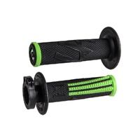 ODI MX V2 Emig Pro Lock On Grip Black/Green 2T/4T