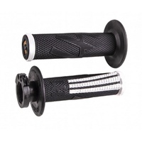 ODI MX V2 Emig Pro Lock On Grip Black/White 2T/4T