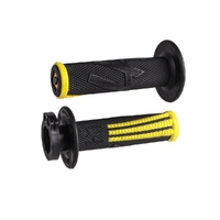 ODI MX V2 Emig Pro Lock On Grip Black/Yellow 2T/4T