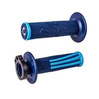 ODI MX V2 Emig Pro Lock On Grip Navy/Light Blue 2T/4T