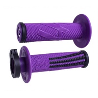 ODI MX V2 Emig Pro Lock On Grip Purple/Black 2T/4T