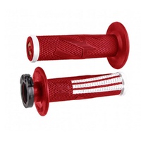 ODI MX V2 Emig Pro Lock On Grip Red/White 2T/4T