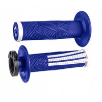 ODI MX V2 Emig Pro Lock On Grip Blue/White 2T/4T