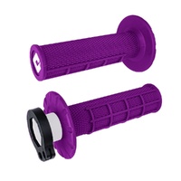 ODI MX Half Waffle Lock On Grip Purple-2T/4T