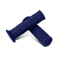 ODI Road V-Twin Full Waffle Single Ply Grip Hart Luck Dark Blue 1"