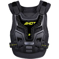 Shot Racing Gear Fighter 2.0 Black/Neon Yellow Chest Protector