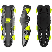 Shot Racing Gear Airflow Black/Neon Yellow Knee Guards