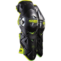Shot Racing Gear Interceptor Black/Neon Yellow Knee Guards