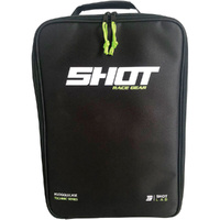 Shot Racing Gear Goggles Black/Neon Yellow Case