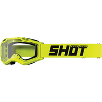 Shot Racing Gear Goggles Rocket 2.0 Neon Yellow Gloss Kids S