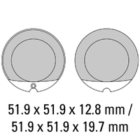 Ferodo Brake Pads Platinum Non Sintered 01-0119-P0