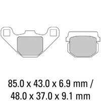 Ferodo Brake Pads Eco Friction Non Sintered 01-0313-EF