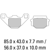 Ferodo Rear Brake Pads for Peugeot Django Evasion 2018-2020 (EF)