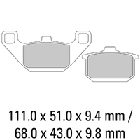 Ferodo Brake Pads Platinum Non Sintered 01-0339-P0