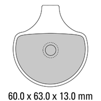 Ferodo Front Brake Pads for Harley 1450 Dyna Low Rider 88/FXDL 1999 (P0)