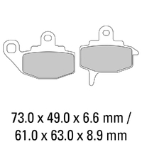 Ferodo Brake Pads Platinum Non Sintered 01-0494-P0