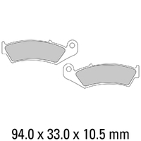 Ferodo Rear Brake Pads for Honda VFR400 (NC30) 1989-1993 (P0)