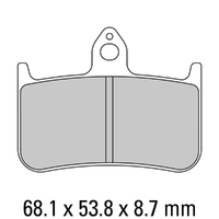 Ferodo Brake Pads Platinum Non Sintered 01-0533-P0