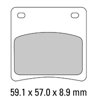 Ferodo Front Brake Pads for Suzuki GSX600F 1988-1991 (P0)
