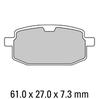 Ferodo Brake Pads Eco Friction Non Sintered 01-0636-EF